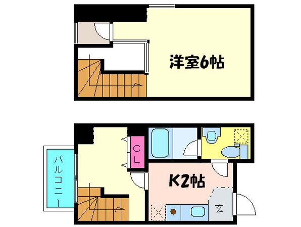 エンプレス上本町の物件間取画像